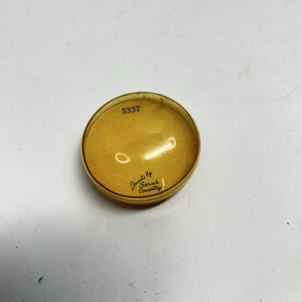 Vintage Sarah Coventry Ring Box Empty Clear Dome Base 5337 Replacement Case